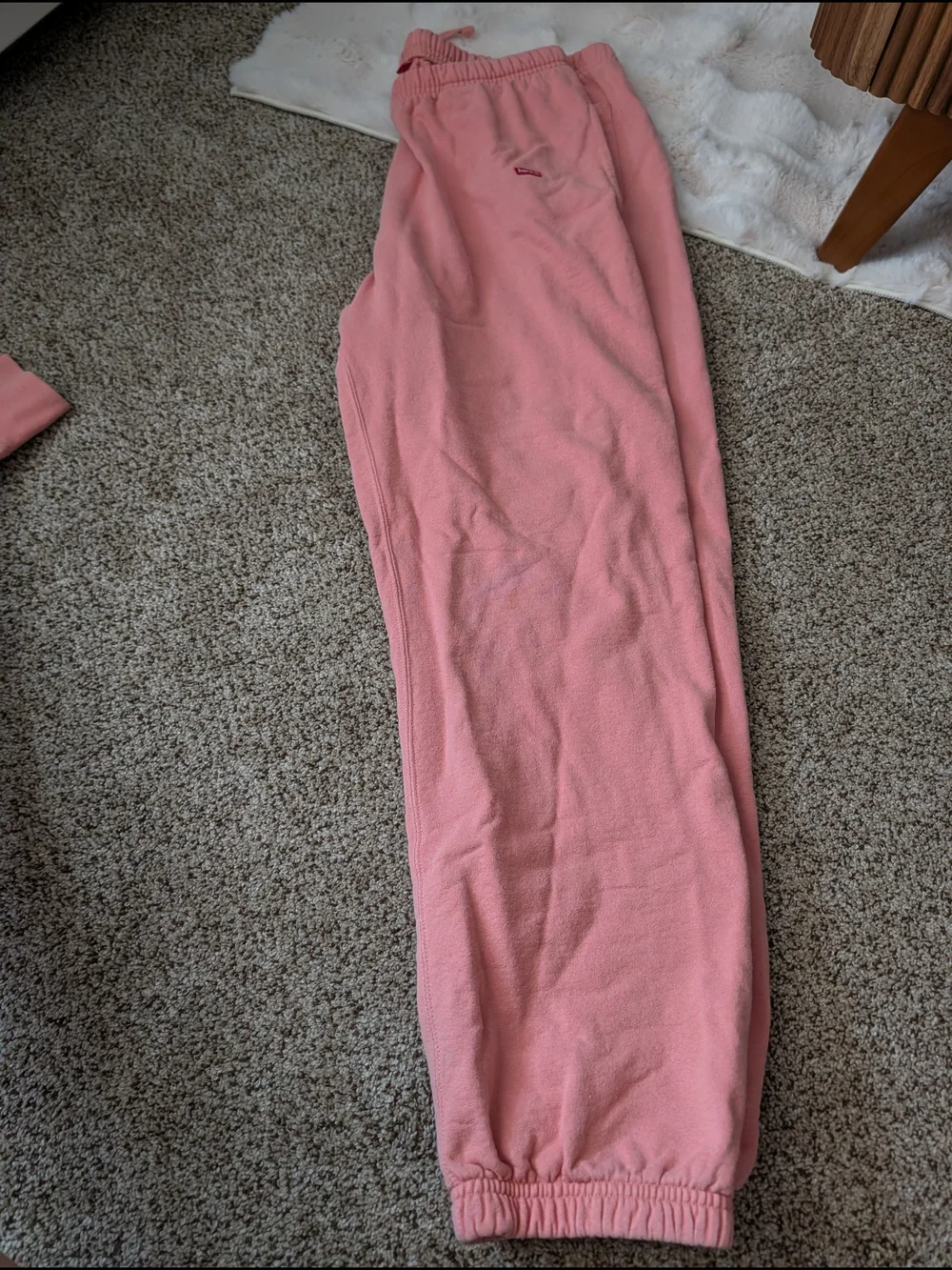 Pre-owned - Supreme coral mini box logo Set - Large Hoodie, Xl Sweatpants